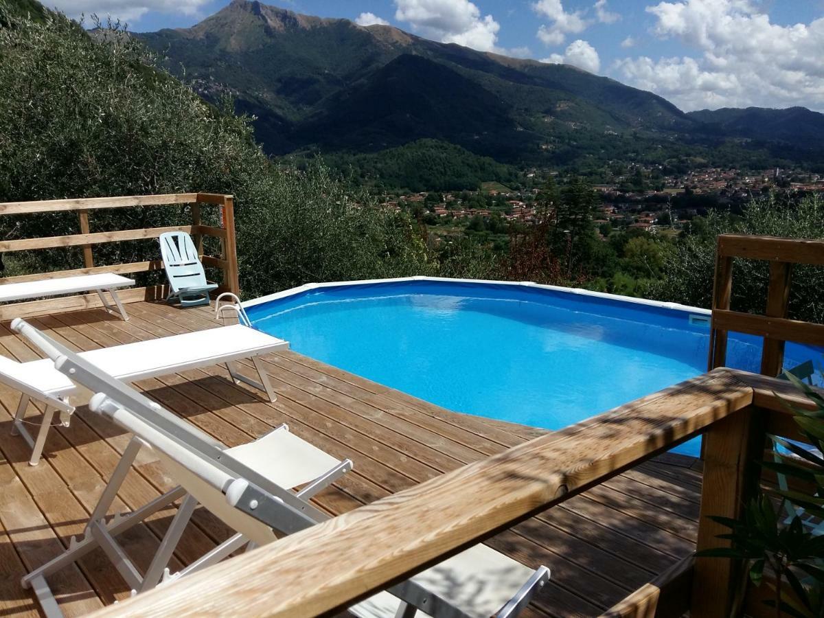 Valuable Rustic Tuscan Swimming Pool, Breathtaking View Of Camaiore Exterior foto