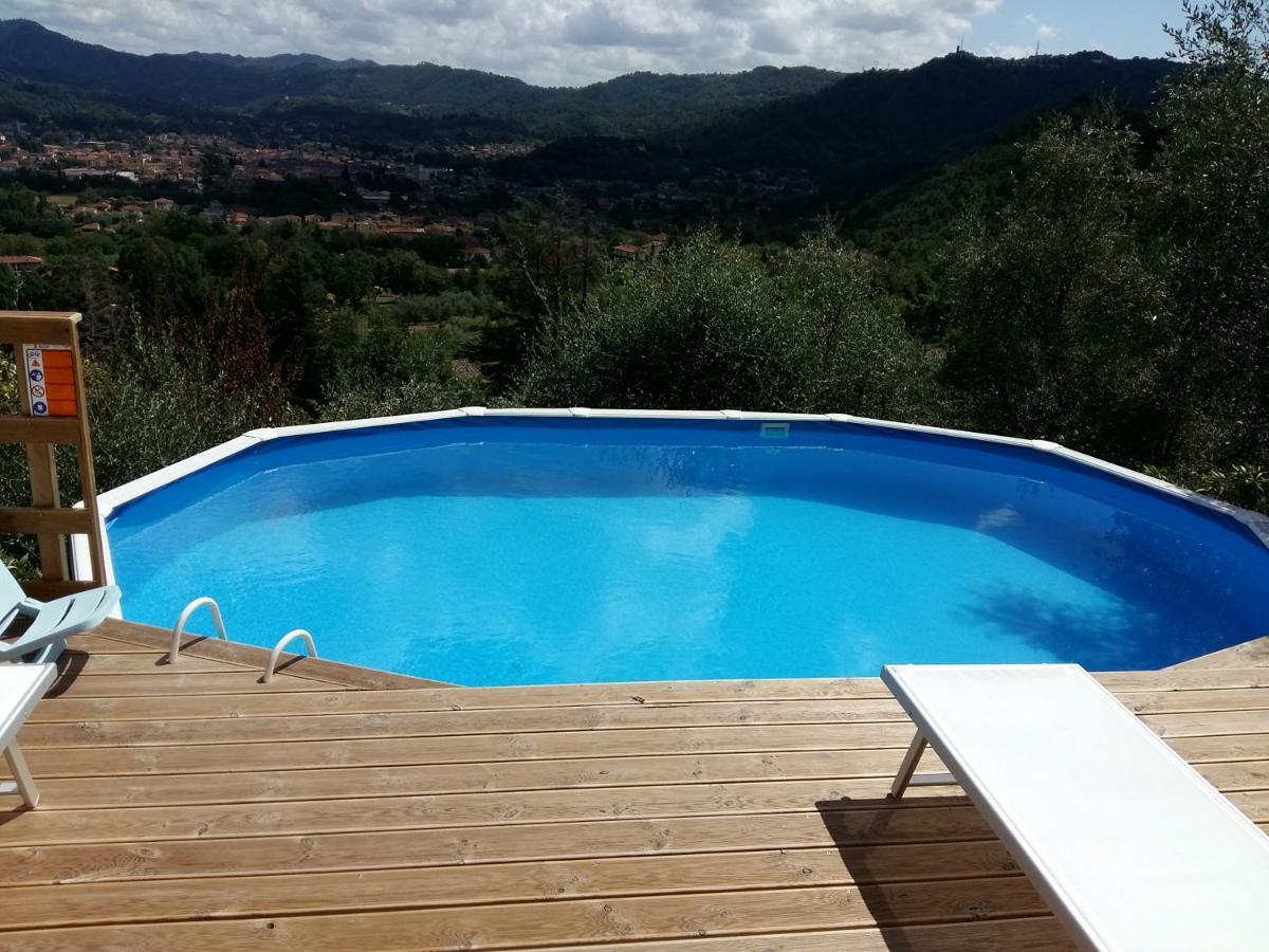 Valuable Rustic Tuscan Swimming Pool, Breathtaking View Of Camaiore Exterior foto